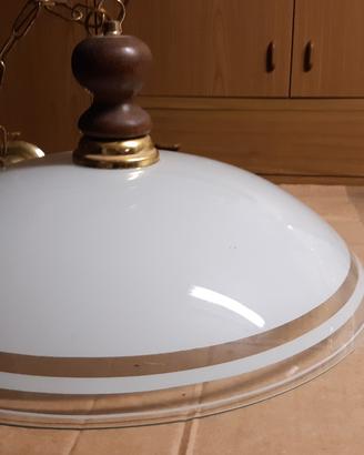 grande lampadario in vetro latte SCONTATISSIMO 
