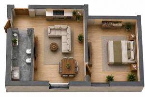 Appartamento di 48 m² con 2 locali a Manziana