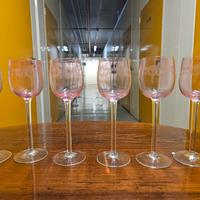 6 Bicchieri da vino rosa cipria