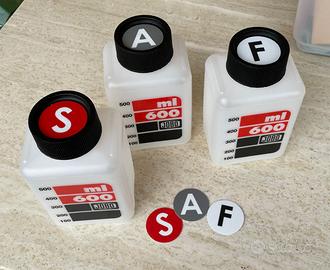 ADESIVI per bottiglie sviluppo JOBO 3 coppie