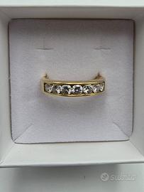 ANELLO ORO DIAMANTI  1,05 CARATI