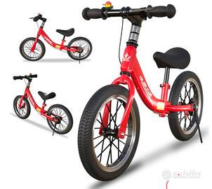 bici senza padali 14 pollici  bambino  2/6 anni