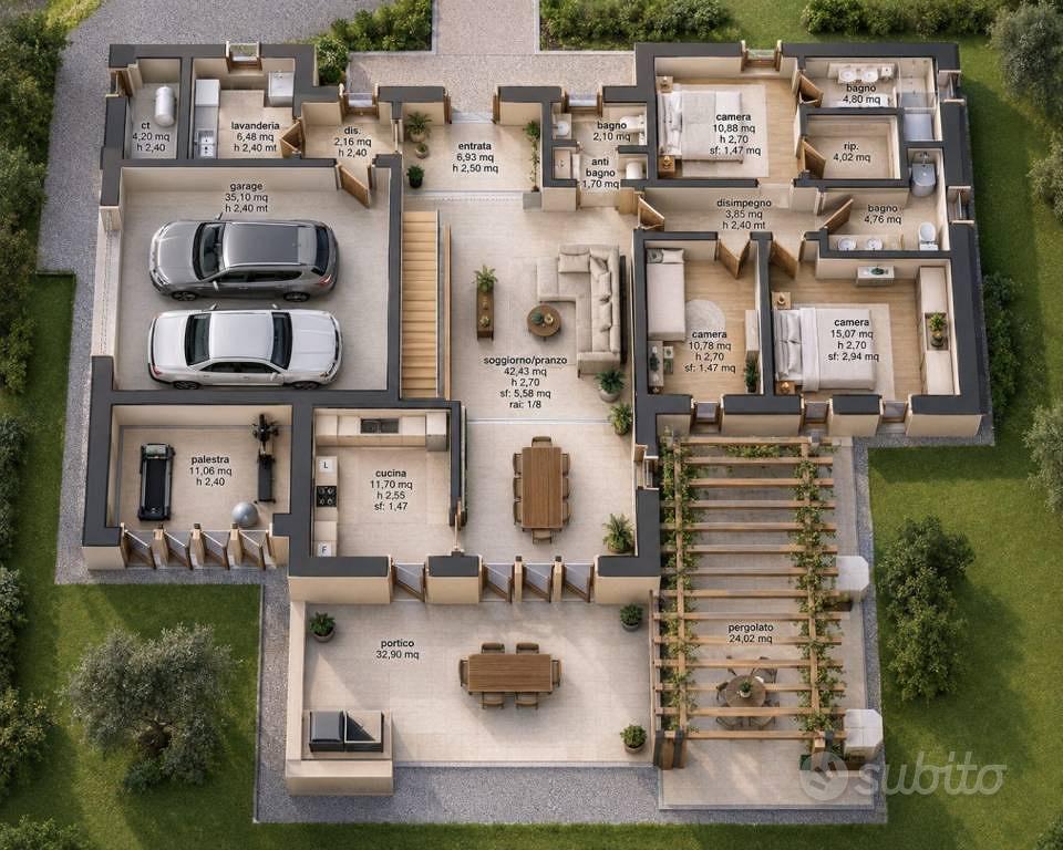 Terreno di 3000 m² a Cerea - Vista 2