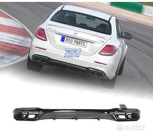DIFFUSORE MERCEDES W213 16-20 LOOK E63 NERO LUCIDO