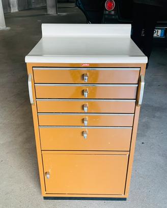 Mobiletto odontotecnico vintage