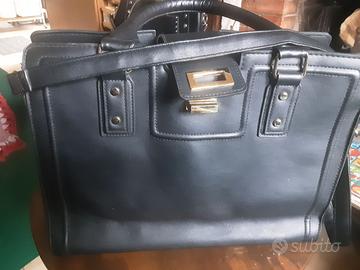 Borsa in pelle nera Primark