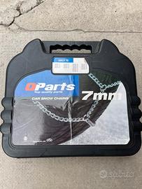 Catene da neve Qparts 7mm QNC7 70 nuove mai usate