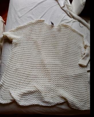 Maglia bianca a rete Pinko