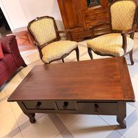Tavolino salotto Arte Povera Rustico in Legno