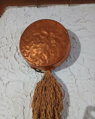 Pentola Paiolo in Rame Martellato