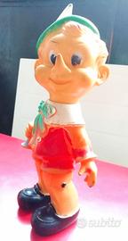 Giocattolo- pupazzo gomma vintage di Pinocchio