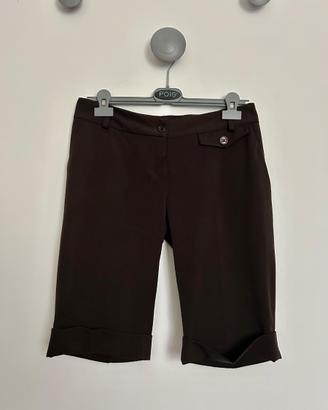 Pantaloncini marroni Pois