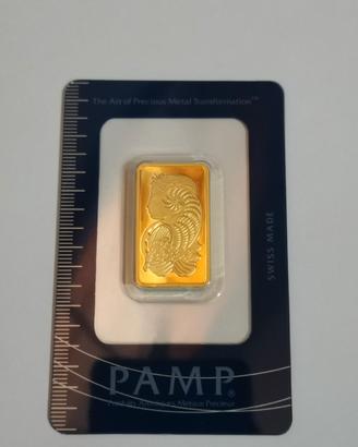 Lingotto oro mezza oncia 15,5 grammi con fattura 