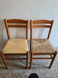 Sedie in legno 5 pezzi 