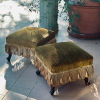 coppia di pouf anni 60