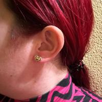 Orecchini Pandora Cuore Oro Argento