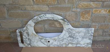 Piano in marmo per mobile bagno