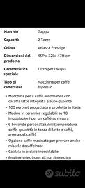 macchina da caffè Gaggia Velasca Prestige