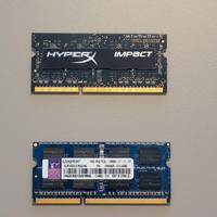 HyperX e Kingston 8Gb (2 x 4Gb) PC3L-12800S DDR3L
