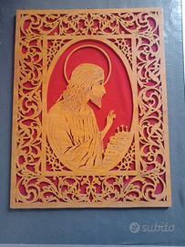 quadro intarsiato in legno