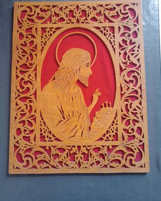 quadro intarsiato in legno