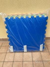 Tappetini quadrati per bambino in gomma 12 pezzi