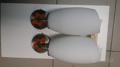 Applique vetro e legno