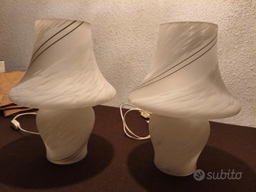 Lampade vetro di Murano da comodino 
