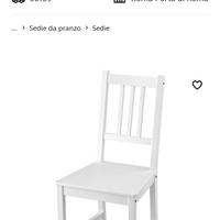 sedie bianche ikea