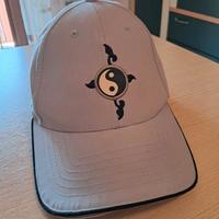 Berretto Tribal baseball Yin e Yang celeste/grigio