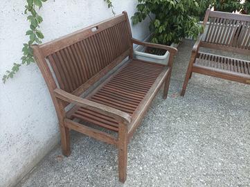 set panche da giardino