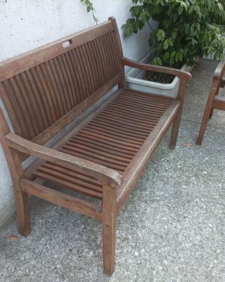 set panche da giardino