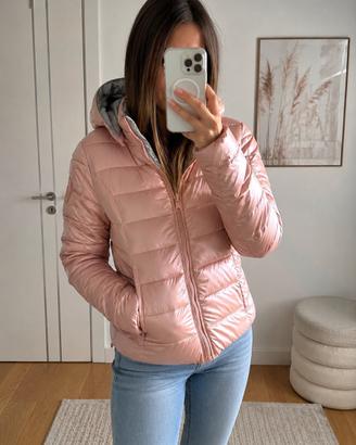 Bomboogie Piumino Donna rosa cipria con cappuccio