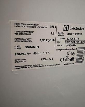 Frigorifero da incasso Electrolux KNT1LF18S1
