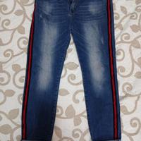 Jeans con bande laterali "Milan" taglia 50