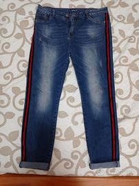 Jeans con bande laterali "Milan" taglia 50