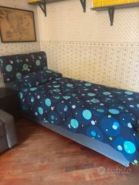 Letto singolo con contenitore