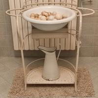 Lavabo da bagno stile liberty in ferro smaltato 