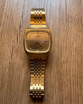 ORORLOGIO CITIZEN QUARZ CRYSTRON DORATO VINTAGE