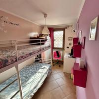 Letto a castello Ikea in metallo bianco 90x200