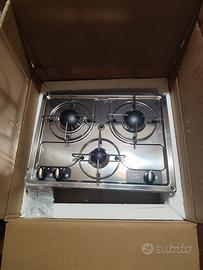 Piano cottura camper incasso 3 fuochi Can