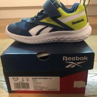 Tennis REEBOK n. 28 blu e verde fluo COME NUOVE!!
