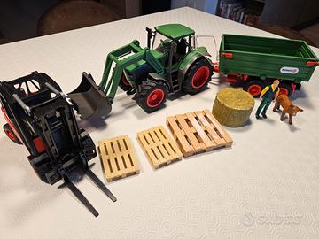 Trattore Schleich + muletto bruder