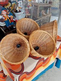 lampadari in vimini sono 4 pezzi 