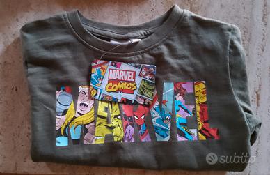 T-shirt a manica lunga. Marvel. Nuova.