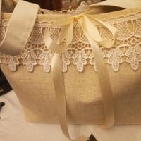 borsa da passeggio fiocchi e merletti 