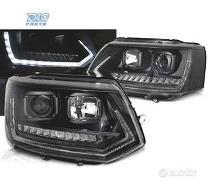 FARI PER VOLKSWAGEN VW T5 GP 09-14 DRL NERI CON FR