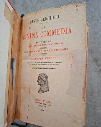 Dante Alighieri La Divina Commedia 1958 Hoepli