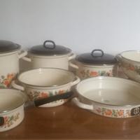 Set di pentole e padelle smaltate Moneta