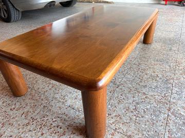 tavolino da salotto in noce nazionale massiccio